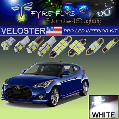 12 Pcs Xenon White LED Pro Package Interior Lights Kit For Hyundai Veloster • $24.99