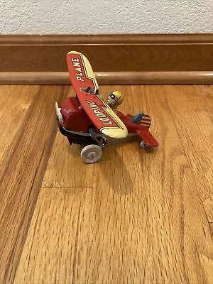 Vintage Marx LOOPING PLANE Tin Wind Up Good Condition • $23.50