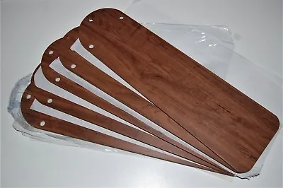 Hunter Vintage Ceiling Fan Original- New Set 5 Walnut/cherry Damp-rated Blades!  • $125