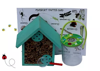 Child's Insect Attract & Study Set Inc: Insect Hotel Bug PotMagnifying Glass • £17.84