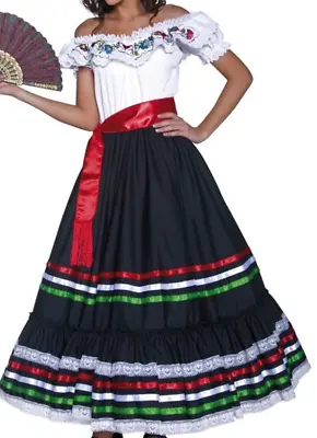 Women's Authentic Western Senorita International Dress Costume SIZE S (Used) • $39.99