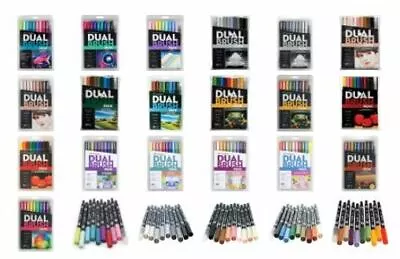 $35.99 • Buy Tombow Dual Brush Artists' Pen Markers - Set Of 10 (Choose Your Pack)