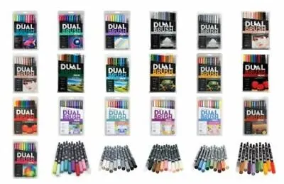 Tombow Dual Brush Artists' Pen Markers - Set Of 10 (Choose Your Pack) • $49.99