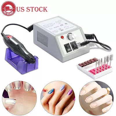 PROFESSIONAL ELECTRIC NAIL FILE DRILL Manicure Tool Pedicure Machine Set Kit. • $16.20