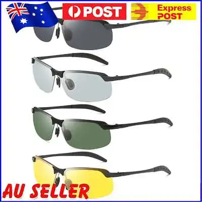 $9.71 • Buy Polarized Glasses Men Outdoor Camping Driving Eyewear Photochromic Sunglasses
