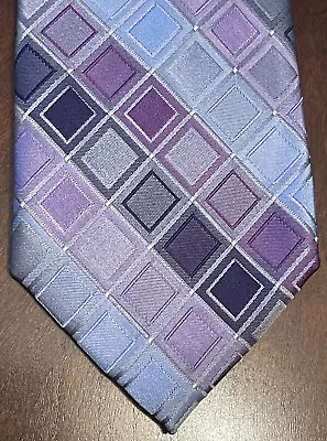 Van Heusen Purple Blue 100% Silk Men’s Neck Tie Made In China • $15.99