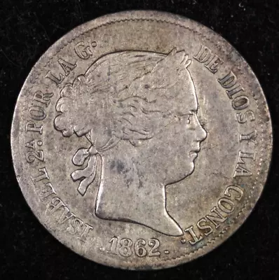 1862 Spain Silver 4 Reales • $39.99