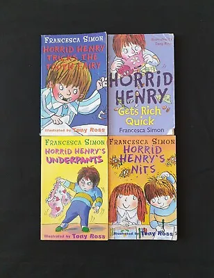 Horrid Henry Early Reader Book Set Bundle Nits Underpants Gets Rich Quick Tooth • £7.99