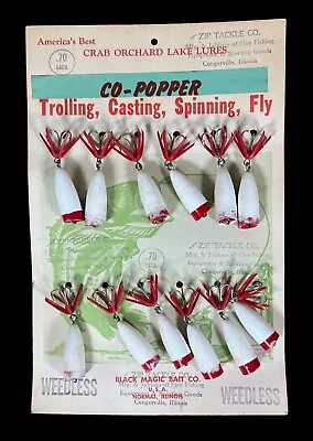 Vintage 1950's Crab Orchard Lake Lures Co-Popper Fishing Lure Store Display Old • $53.99