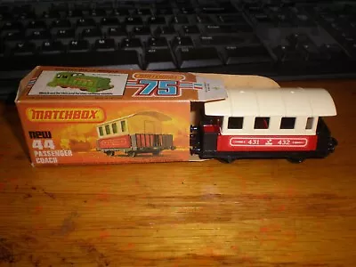 Matchbox Superfast #44 Passenger Train Coach Red Excellent Boxed • $10