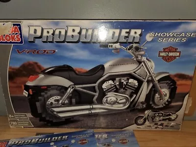 Mega Bloks ProBuilder Showcase Series Harley Davidson V-ROD 9773 Open COMPLETE! • $30