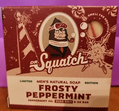 Dr. Squatch Holiday Limited Edition Soap - FROSTY Peppermint - Christmas Bar • £9.62