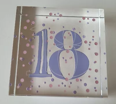 18th Birthday Square Paperweight  • £6.85