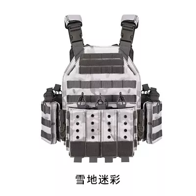 WZJP 6094 V8 MOLLE Quick Release Tactical Vest Outdoor CS Field Vest Equipment  • $106.72