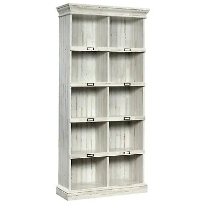 Sauder 423671 Barrister Lane Tall Bookcase White Plank Finish • $294.99