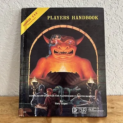 Advanced Dungeons And Dragons Players Handbook TSR 1978 6th Print 1980 Nice! • $99.99