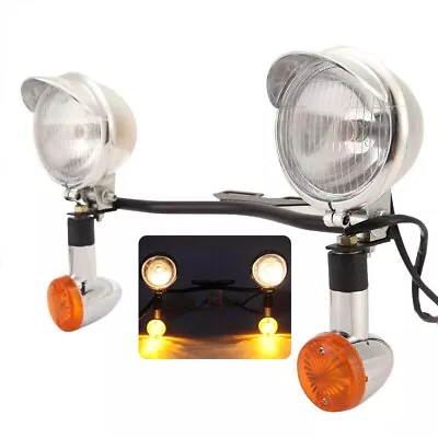 $69.99 • Buy Passing Turn Signals Light Bar For Yamaha V-Star XVS 650 1100 Classic Silverado