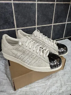 Adidas Superstar 80s Trainers Womens Metal Toe Off White S82483 UK Size 6 • £20