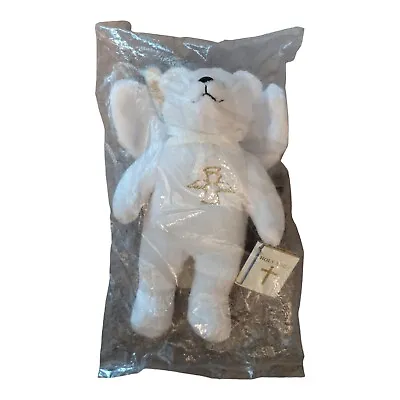 HOLY BEARS TEDDY BEAR WHITE GUARDIAN ANGEL BEAR 2004 New In Package • £24.32