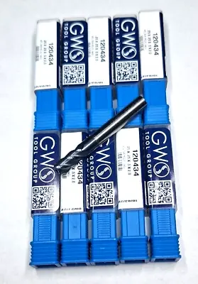 1/4  CARBIDE END MILL 4 FLUTE NACo COATED VARIABLE HELIX LOT OF 10 CUTTING TOOL • $125