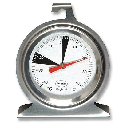 £7.95 • Buy Brannan Premium Dial Stainless Steel 50mm Round Fridge And Freezer Thermometer