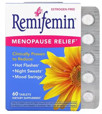 REMIFEMIN 60's Menopause Symptoms Relief Hot Flushes Sweating Xpress Ship • $85