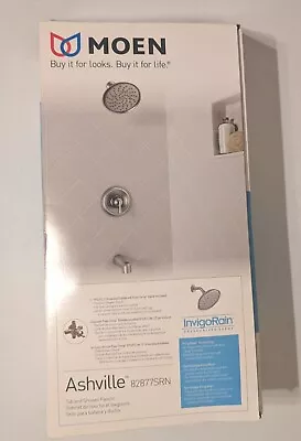 Moen 82877SRN Ashville Handle Shower Faucet Valve Spot Resist Brushed Nickel NEW • $109.99