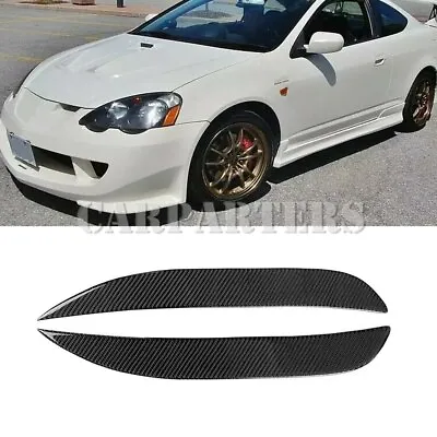 For Acura RSX Coupe Carbon Fiber Headlight Eyebrow Eyelid Cover Trim 2002-2006 • $64.67