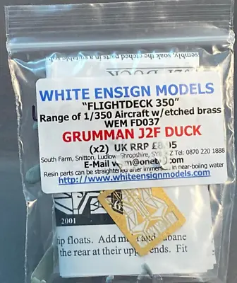 White Ensign Models 1/350 J2F Duck 2pk • $19.95