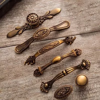 $19.35 • Buy Antique Drawer Pulls Handles Vintage Kitchen Cabinet Knobs Retro Furniture Knob