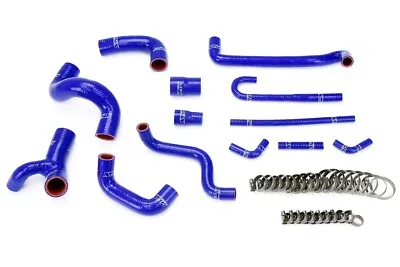 HPS Blue Silicone Radiator+Heater Hose Kit Coolant For BMW 88-91 E30 M3 • $250.80