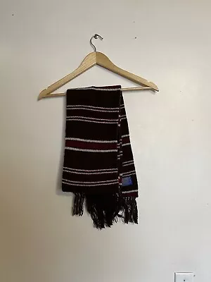 Vintage Pendleton Striped Wool Scarf Made In USA  • $20