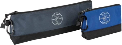 $21.88 • Buy Klein Tools 55559 Stand-Up Zipper Bag Tool Pouch With Carabiners, 7-Inch Blue An
