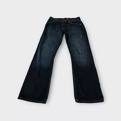 Levi's 503 Men's Boot Cut Dark Blue Cotton Denim Jeans W32 L32 • $39.95