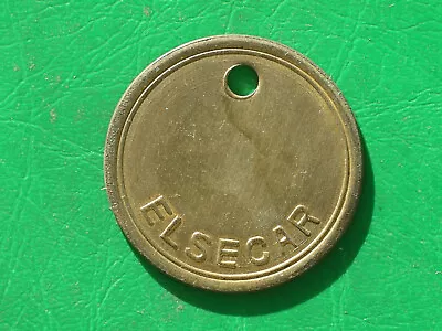 Elsecar Colliery Barnsley Brass Embossed Pit Check Miners Mining Token Tally • £9.99