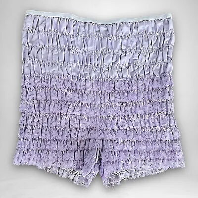 Partners Please Malco Modes Size XL Dance Bloomers Ruffles Lilac Vintage N29 • $34.99