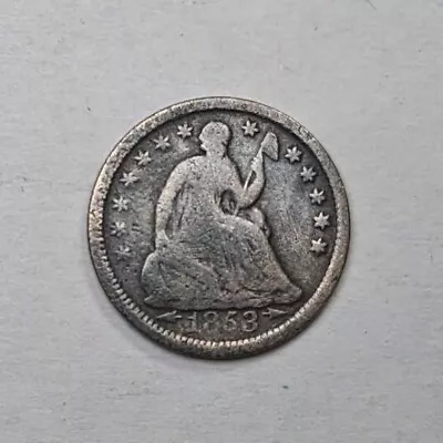 1853 Seated Liberty Silver Half Dime • $5.50