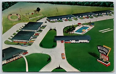 Postcard The Wilshire Motel On U. S. 66 & 77 Turnpike Road Oklahoma City OK • $4.50