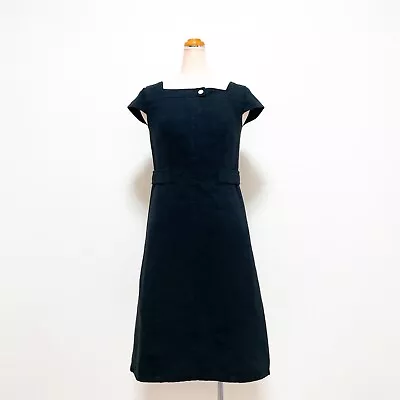 Courreges 21 Vintage Black Sleeveless A-Line Dress Woman Size 36 XXS-XS Japan • $110