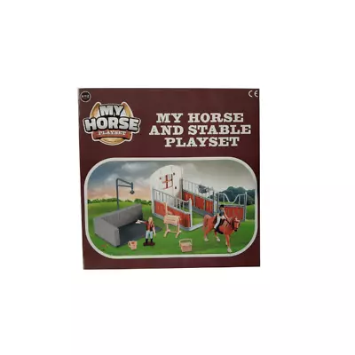 My Horse Stable Play Set With Horse 2 Characters Pretend Play • £8.99