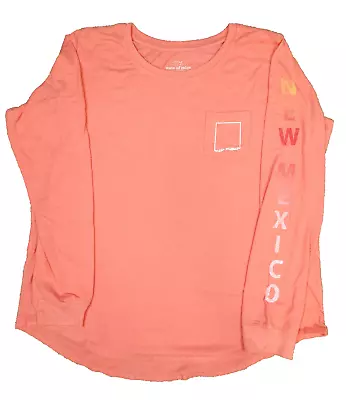 State Of Mine New Mexico Graphic Peach Pocket LS T-Shirt - Women's 2XL (EUC) • $16.79