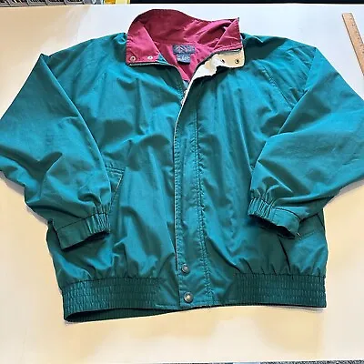 Vtg Roundtree & Yorke Outdoors Men's Zip Up Lined Jacket Size Large Long Sleeves • $27.71