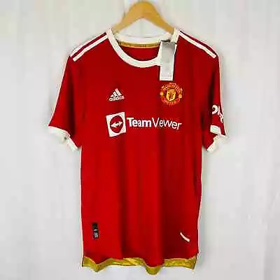 Adidas Manchester United Red Jersey 2021-22 Home Kit H31090 $130 MSRP Size XL • $49