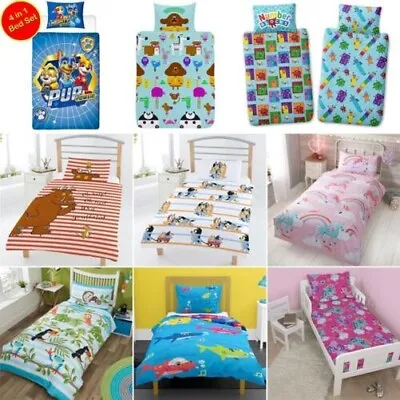 Junior Bedding Bundle Set 4 In 1 Kids - Duvet Cover Pillowcase Quilt Pillow • $38.83