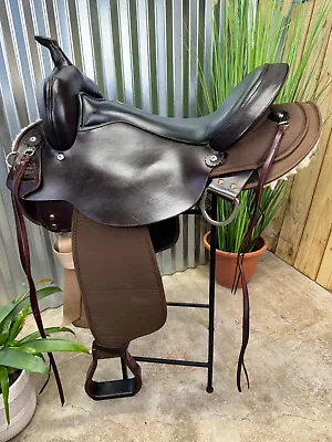 17  Circle Y High Horse El Campo Gaited Western Trail Saddle #6970  ~ Used 6X • $995