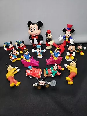 Vintage Mickey Mouse Toy Lot Of 16 Disney Pvc Kids Meal Fantasia Fugures... • $27.99