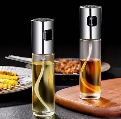 2x Oil Spray Bottle Air Fryer Olive OilSprayer Cooking Kitchen Baking Dispenser • £8.99