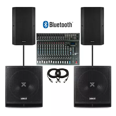 16 Channel Band PA System Package - CLUB XS16+ With 15  Subs & 12  Tops • £1499
