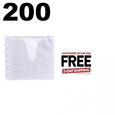 200 CD Double-sided Refill Plastic Sleeve White **1-3 DAYS • $21.75