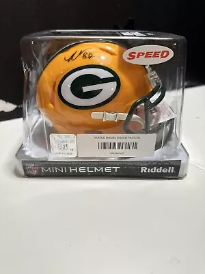 Green Bay Packers Signed Mini Helmet Romeo Doubs W/variety Players Cards • $65